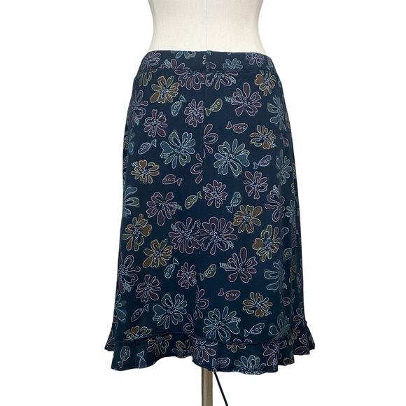 Vintage Y2K 90's Fresh Produce Hippie Boho Floral Skirt - Picture 2 of 11